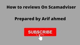 How to Reviews On scamadviser