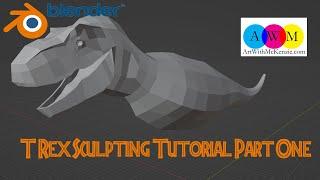 Modeling a T Rex in Blender Part 1 Tutorial