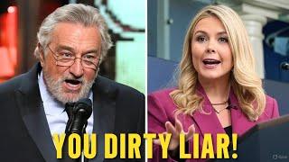 Karoline Leavitt DESTROYS Robert De Niro On Live TV - His Furious Reaction Goes INSANELY Viral