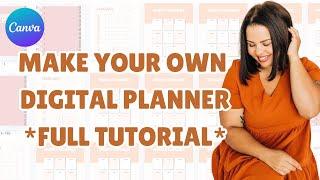 CREATE A DIGITAL PLANNER IN CANVA FOR FREE | DIGITAL MARKETING | MAKE MONEY ONLINE | $10K EASY