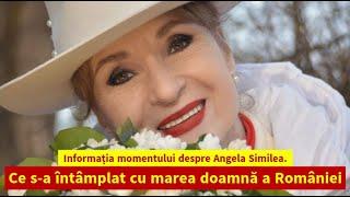 Informația momentului despre Angela Similea. Ce s-a întâmplat cu marea doamnă a României