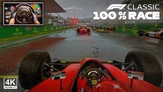 Alain Prost's Ferrari 641 V12 - Belgian GP 100% Race | F1 Classic Steering Wheel Gameplay