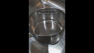 Remove built up ring in pot