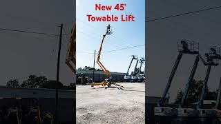 New Haulotte 45’ Towable Lift at AmeriRent #construction #aerial #lift