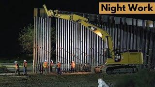 US Border Progress: Overnight Border Wall Construction Intensifies at the Southern Border!