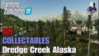 Collectables Dredge Creek Alaska | FS22 | Console | Earn extra money | All 14 Collectables