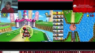 Lets Play Mario Kart Grand Dad Mario  Fun Run  gamedropswithpops