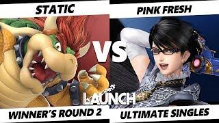 Launch Smash Ultimate - TG | Static (Bowser) VS VGBC | Pink Fresh (Bayonetta) SSBU Winner's Round 2