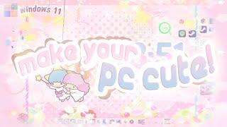 ₊˚⋆ make ur pc cute ! ꩜  desktop customization  ofelia