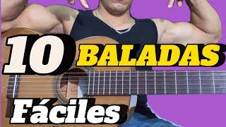 Aprende 10 baladas muy fáciles en guitarra