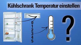 Temperatur im Kühlschrank richtig einstellen