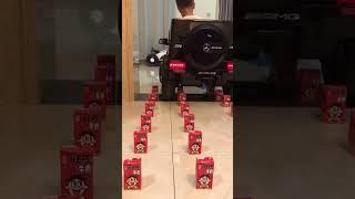 4391: Chinese child flawlessly parks toy car in 20 seconds using milk bottle barriers