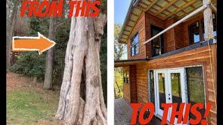 TREEHOUSE BUILD |  Ep. 4 ~ Siding Milled From Our Trees