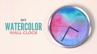 DIY: Watercolor Wall Clock
