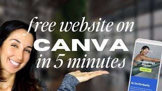 Create a Stunning Website on Canva FOR FREE: 10-Minute Tutorial