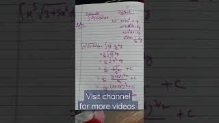 integrals| method of substitution| esh mathematics
