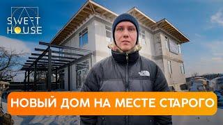 Зимняя стройка дома набирает популярность. Угловые окна это МОДНО!