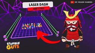 Stumble Guys Laser Dash Map Gameplay | Xd Vikash Gaming #roadto6k