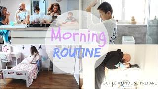 [MORNING ROUTINE FAMILLE]: DÉPART POUR L'ÉCOLE, LA CRÈCHE ET LE TRAVAIL.