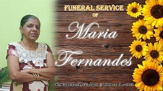 Funeral Service of Maria Fernandes - St. Alex Church Calangute - 9th December 2022