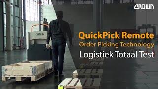 Crown Order Picking Technology | QuickPick Remote | Logistiek Totaal Test