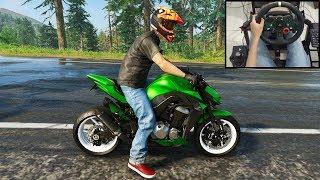 Kawasaki Z1000 ABS - The Crew 2 | Logitech g29 gameplay