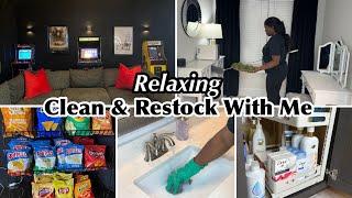 RELAXING CLEAN AND RESTOCK WITH ME| EXTREME CLEANING MOTIVATION