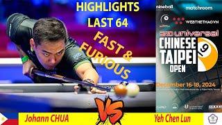 HIGHLIGHTS L64 | Johann CHUA vs Yeh Chen Lun | UNIVERSAL CHINESE TAIPEI OPEN 2024