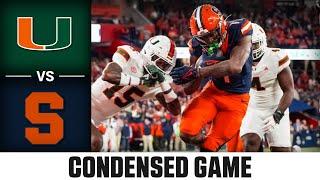 Miami vs. Syracuse Condensed Game | 2024 ACC Football