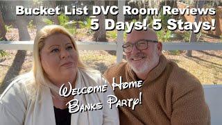 5 Days 5 Stays; BUCKET LIST DVC Rooms and Reviews