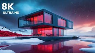 Touring a $8,250,000 Futuristic Modern Home in The Beach #relaxing #music #sleepmusic #4kvideo