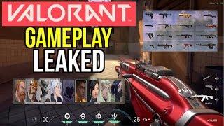 VALORANT BETA GAMEPLAY LEAKED! ALL CLASSES, WEAPONS, TRAINING MODE (RIOT GAMES FPS)  - Valorant