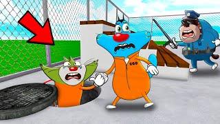 Roblox Oggy Trying To Escape Hardest Prison Ever With Jack