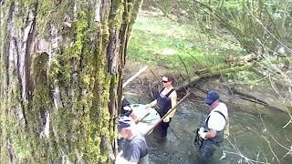 pêche d'inventaire sur la Sarre Rouge