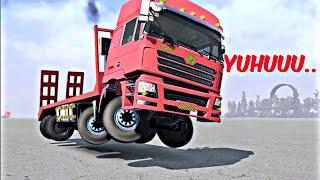 FUNNY TRUCKS in the world  - Pinky truck dance #xetảinhảy #trukdance