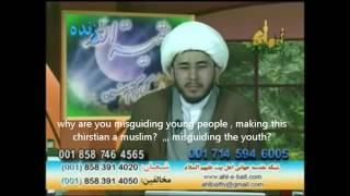 Ahlebait Tv-sheikh Allahyari debating a Christian