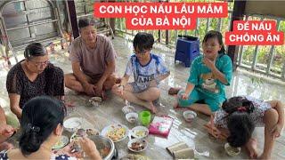 Khương Dừa cười xỉu khi Trà Sữa muốn học nấu lẩu mắm của bà nội để nấu cho chồng ăn