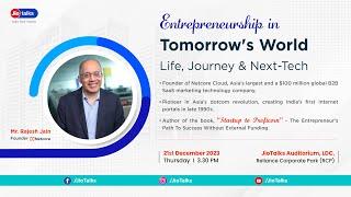 Entrepreneurship in Tomorrow's World - Rajesh Jain