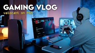 gaming vlog  | trying valorant on PS5, fixing my pc, noodles 