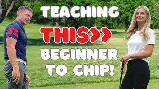 Teaching a GOLF BEGINNER to Chip & Pitch! LIVE LESSON