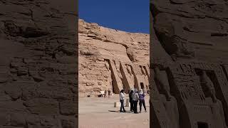 View of Abu Simbel Temples, Egypt  #luxurytravel #nilerivercruise