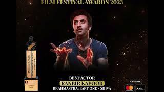 Ranbir kapoor 'Best Actor award Brahmastra  Dadasaheb Phalke International Film Festival Awards 2023