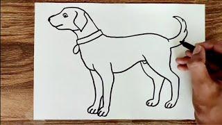 HOW TO DRAW A DOG (step by step) EASY WAY