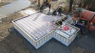 Building my ICF house part 7a - ICF floor deck (aka suspended concrete slab)