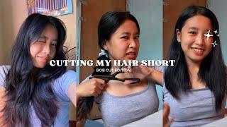 I did the long bob haircut hack at home!