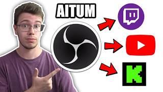 How To Multi Stream with OBS Studio! (Aitum Multistream Plugin)