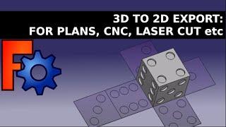 FreeCAD 3D to 2D Export in DXF for Laser Cut or CNC. Learn the basics for Beginners