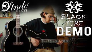 Lindo Black Fire Electro Acoustic Guitar Playthrough and Demo