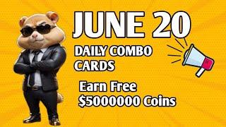 DAILY COMBO CARDS IN HAMSTER KOMBAT EARN 5MILLIONS COINS #hamsterkombat