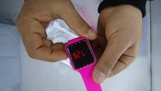 Unboxing of V5 Brand Unisex Rubber LED Bracelet Digital Wrist Watch